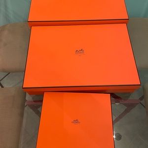 Authentic Hermes orange boxes
